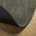 vidaXL Tapis "HUARTE" Vert Forêt 80x150 cm Ovale
