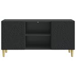 vidaXL Meuble TV 102 x 34 5 x 50 cm Noir Bois d'ingénierie