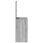 vidaXL Coiffeuse Gris Sonoma 50 x 41 x 135 cm Bois d'ingénierie