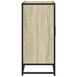 vidaXL Buffet chêne sonoma 68x35x76 cm bois d'ingénierie et métal