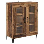 vidaXL Haut Armoire Bois Ancien 69 5 x 34 x 180 cm Bois d'ingénierie