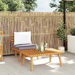 vidaXL Salon de jardin 2 Pièces avec coussins Bois d'acacia solide