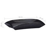 vidaXL Lavabo Noir 50x35x10 cm Marbre