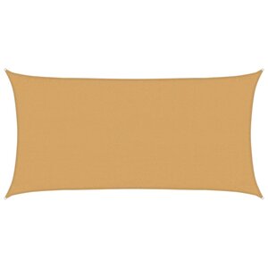 vidaXL Voile d'ombrage 160 g/m² rectangulaire sable 3x6 m PEHD