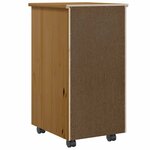 vidaXL Armoire roulante avec tiroirs MOSS bois de pin marron miel