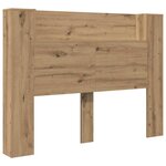 vidaXL Tête de lit avec étagère Chêne artisanal 140 x 17 x 104 5 cm