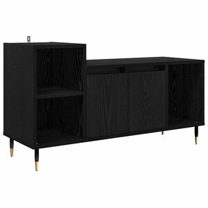 vidaXL Meuble TV Chêne noir 100 x 35 x 55 cm Bois d'ingénierie