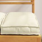 vidaXL Coussins de palette pour siège 2 Pièces Crème 40x40x8 cm Tissu Oxford