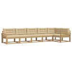 vidaXL Ensemble de canapés d'extérieur 4 pc Blanc et Beige Polyester