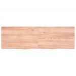 vidaXL Étagère murale marron clair bois chêne massif traité