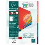 Jeu de 6 intercalaires en carte forte