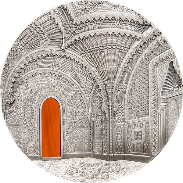 Monnaie TIFFANY ART ORIENTALISM Castle of Sammezzano 1 Kg Kilo Argent 50$ Palau 2018