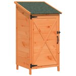 vidaXL Abri de jardin Marron 59 5 x 56 x 113 5 cm Bois de Sapin Massif