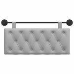 vidaXL Tête de lit suspendue Gris nuage Tissu