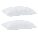 Duvet avec coussins Argyle 3 Pièces Blanc 240 x 220 cm Microfibre