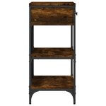 vidaXL Table console chêne fumé 75x34 5x75 cm bois d'ingénierie