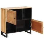 vidaXL Buffet avec porte Marron 80 x 33 x 75 cm Bois de mangue massif