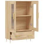 vidaXL Buffet haut chêne sonoma 69 5x31x115 cm bois d'ingénierie