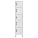 vidaXL Armoire à casiers Gris Clair 38x40x180 cm Acier