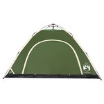 vidaXL Tente de camping 5 personnes vert libération rapide