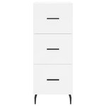 vidaXL Buffet haut Blanc 34 5x34x180 cm Bois d'ingénierie