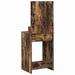 vidaXL Coiffeuse Chêne fumé 50 x 41 x 135 cm Bois d'ingénierie