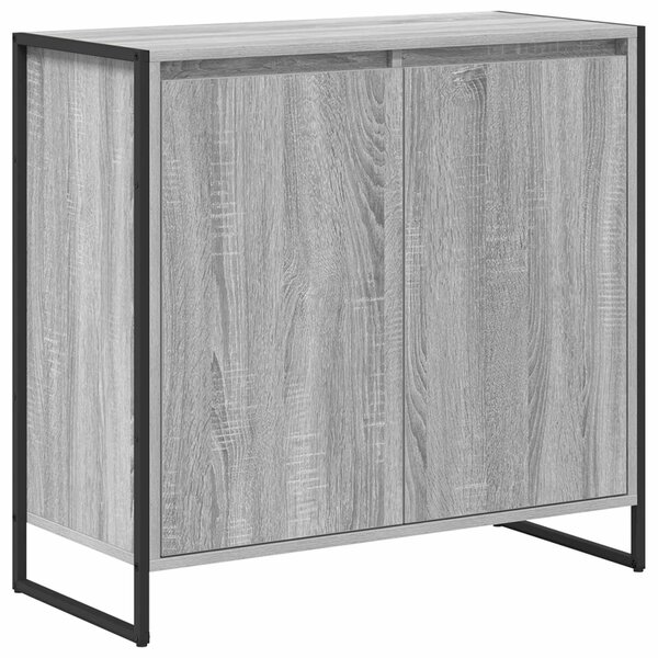 vidaXL Meuble d'appoint Gris Sonoma 79 x 36 x 75 cm Bois d'ingénierie