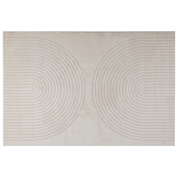 vidaXL Tapis de surface HUARTE Crème 340 x 240 cm Polyester
