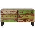 vidaXL Table basse 80x50x40 cm Bois de récupération et d'ingénierie