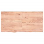 vidaXL Étagère murale marron clair bois chêne massif traité