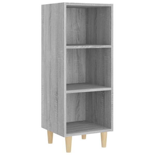 vidaXL Buffet Sonoma gris 34 5x32 5x90 cm Bois d'ingénierie