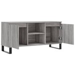 vidaXL Meuble TV sonoma gris 104x35x50 cm bois d'ingénierie