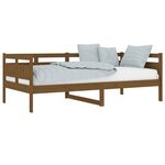 vidaXL Lit de jour sans matelas marron miel bois pin massif 90x190 cm