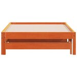 vidaXL Lit de jour et lit gigogne sans matelas cire marron 90x200 cm
