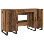 vidaXL Bureau Bois ancien 140 x 50 x 75 cm Bois d'ingénierie