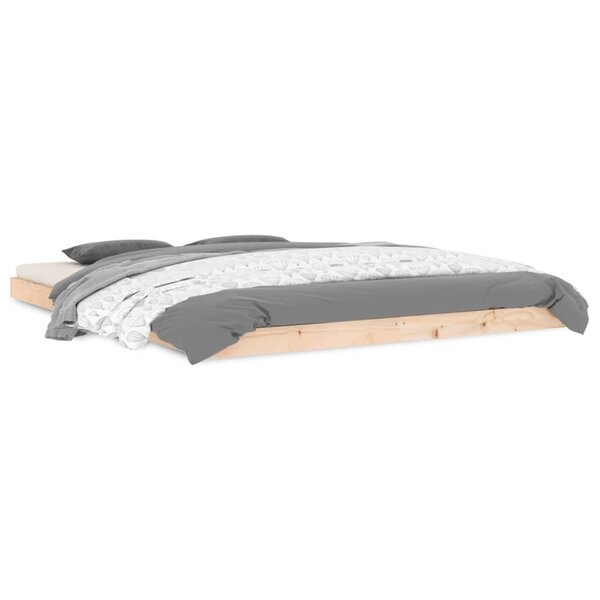 vidaXL Cadre de lit sans matelas 150x200 cm bois massif de pin