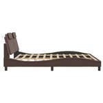 vidaXL Cadre de lit sans matelas marron 180x200 cm similicuir