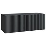 vidaXL Meuble TV mural Noir 78 5 x 31 x 30 cm Bois d'ingénierie