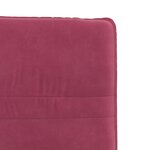 vidaXL Chaises à manger lot de 2 Rouge bordeaux Velours