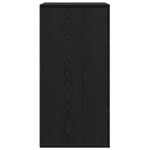 vidaXL Buffet avec tiroir Chêne noir 60 x 39 x 80 cm Bois d'ingénierie