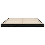 vidaXL Cadre de lit sans matelas noir 150x200 cm bois de pin massif