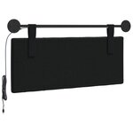 vidaXL Tête de lit suspendue Noir Velours