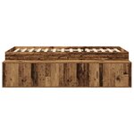 vidaXL Cadre de lit de rangement Bois ancien 90x190 cm