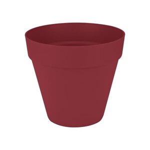 Pot de fleur Loft Urban Rond - Rouge Ø 28.5 x hauteur 26 cm - Extérieur 100 recyclé