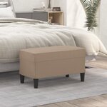 vidaXL Banc Cappuccino 70x35x41 cm Similicuir