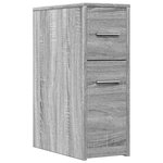 vidaXL Armoire de salle de bain étroite avec roulettes sonoma gris