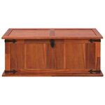 vidaXL Coffre de rangement 90x45x40 cm Bois d'acacia solide