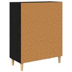 vidaXL Buffet Chêne noir 69 5 x 34 x 90 cm Bois d'ingénierie