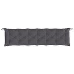 vidaXL Coussin de banc de jardin anthracite tissu oxford