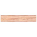 vidaXL Dessus de table bois massif traité bordure assortie